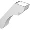 Ekena Millwork 5 1/2-in. W x 22-in. D x 30-in. H Olympic Architectural Grade PVC Knee Brace BRCP055X22X30OLY - alternate 2